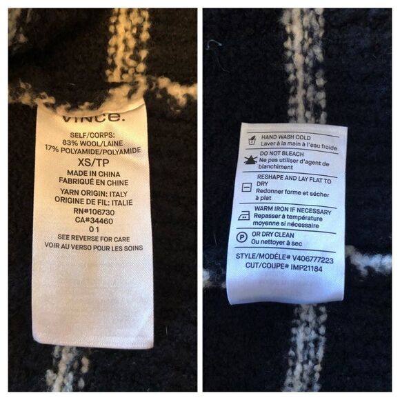 Vince Stripe Cardigan Size Extra Small - Picture 10 of 11